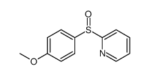 2-((4-methoxyphenyl)sulfinyl)pyridine Structure