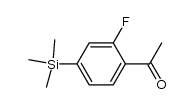 1-(2-fluoro-4-(trimethylsilyl)phenyl)ethanone结构式