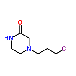 4-(3-Chloropropyl)-2-piperazinone结构式