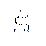 8-溴-5-(三氟甲基)色满-4-酮结构式