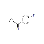 Cyclopropyl(4-fluoro-2-methylphenyl)methanone Structure