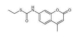 S-ethyl-4-methyl-2-oxo-2H-chromen-7-ylcarbamothioate结构式