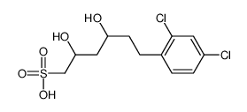 6-(2,4-dichlorophenyl)-2,4-dihydroxyhexane-1-sulfonic acid structure