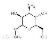 Methyl 3-Amino-3-deoxy-α-D-mannopyranoside, Hydrochloride Structure