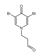 3-(3,5-dibromo-4-oxopyridin-1(4H)-yl)propanal Structure