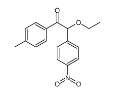 2-ethoxy-2-(4-nitrophenyl)-1-(p-tolyl)ethan-1-one Structure