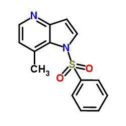 7-Methyl-1-(phenylsulfonyl)-1H-pyrrolo[3,2-b]pyridine Structure