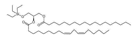 2-O-linoleoyl-1-O-stearoyl-3-O-triethylsilyl-sn-glycerol结构式