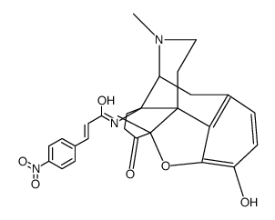 5-methyl-14-(4-nitrocinnamoylamino)-7,8-dihydromorphinone structure