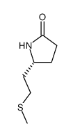 (5R)-5-(2-methylthioethyl)-2-pyrrolidinone结构式