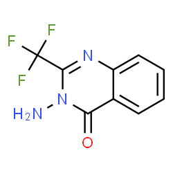 3-Amino-2-(trifluoromethyl)-4(3H)-quinazolinone结构式