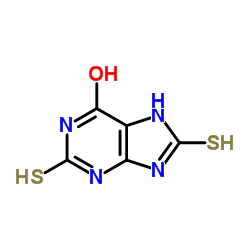 2,8-二硫基-6-羟基嘌呤结构式