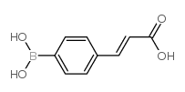 4-(反式-2-羧基乙烯基)苯基硼酸结构式