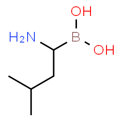 (1-Amino-3-methylbutyl)boronic acid Structure