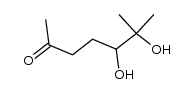 5,6-dihydroxy-6-methyl-heptan-2-one结构式