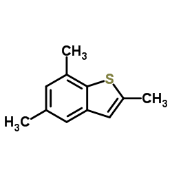 2,5,7-Trimethyl-1-benzothiophene structure