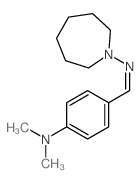 1H-Azepin-1-amine,N-[[4-(dimethylamino)phenyl]methylene]hexahydro-结构式