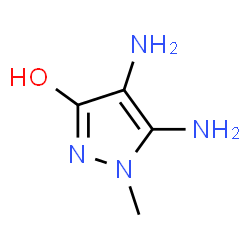 3H-Pyrazol-3-one,4,5-diamino-1,2-dihydro-1-methyl-(9CI) structure