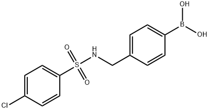 (4-(((4-chlorophenyl)sulfonamido)methyl)phenyl)boronic acid picture