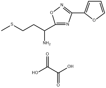 1-(3-(呋喃-2-基)-1,2,4-噁二唑-5-基)-3-(甲硫基)丙-1-胺草酸盐图片