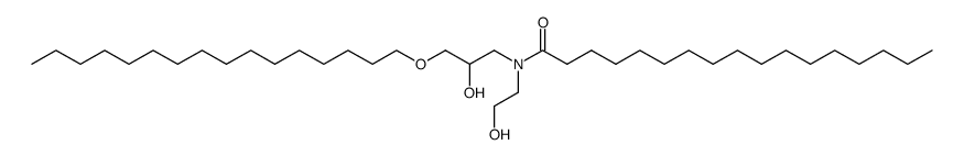 N-(2-hydroxyethyl)-N-(3-cetyloxy-2-hydroxypropyl)cetylamide结构式