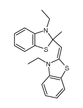 3,3'-diethyl-2-methyl-2,3,2',3'-tetrahydro-2,2'-methanylylidene-bis-benzothiazole Structure