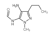 4-氨基-1-甲基-3-丙基吡唑-5-甲酰胺结构式