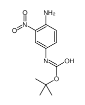 4-氨基-3-硝基苯基氨基甲酸叔丁酯结构式