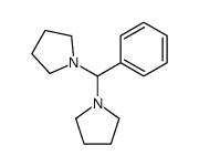 1-[phenyl(pyrrolidin-1-yl)methyl]pyrrolidine Structure