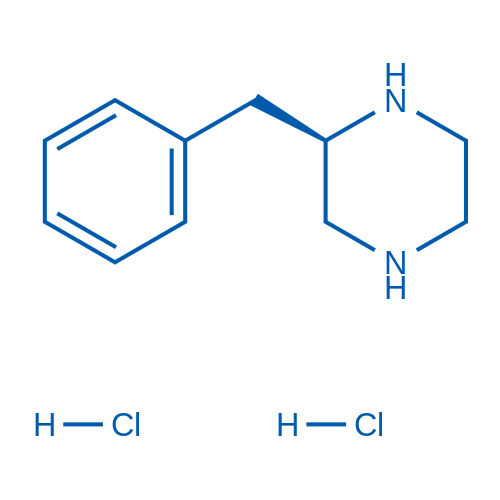 (R)-2-苄基哌嗪二盐酸盐结构式