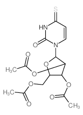 2(1H)-Pyrimidinone,3,4-dihydro-4-thioxo-1-(2,3,5-tri-O-acetyl-b-D-arabinofuranosyl)- Structure