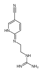 1-(2-(5-cyanopyridin-2-ylamino)ethyl)guanidine结构式