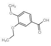 3-乙氧基-4-甲氧基苯甲酸结构式