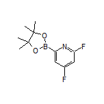 4,6-二氟吡啶-2-硼酸频哪醇酯结构式