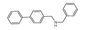 1-phenyl-N-[(4-phenylphenyl)methyl]methanamine structure