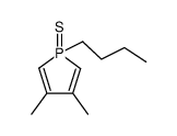 1-butyl-3,4-dimethyl-1H-phosphole 1-sulfide结构式