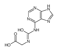 2-(7H-purin-6-ylcarbamoylamino)acetic acid Structure