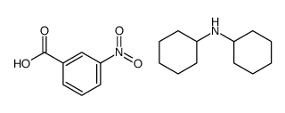 N-cyclohexylcyclohexanamine,3-nitrobenzoic acid Structure