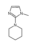 1-(1-methyl-1H-imidazol-2-yl)-piperidine结构式