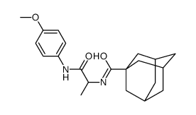 Tricyclo[3.3.1.13,7]decane-1-carboxamide, N-[2-[(4-methoxyphenyl)amino]-1-methyl-2-oxoethyl]- (9CI) Structure