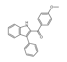 (4-methoxyphenyl)(3-phenyl-1H-2-indolyl)methanone Structure