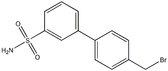 4'-Bromomethyl-biphenyl-3-sulfonic acid amide Structure