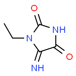 2,4-Imidazolidinedione,1-ethyl-5-imino-(9CI)结构式