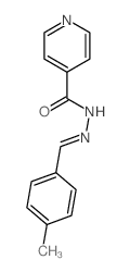 4-Methylbenzaldehyde isonicotinoyl hydrazone structure