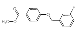 Methyl 4-[(3-fluorobenzyl)oxy]benzenecarboxylate structure