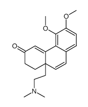 10a-(2-dimethylamino-ethyl)-5,6-dimethoxy-1,10a-dihydro-2H-phenanthren-3-one结构式