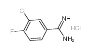 3-氯-4-氟苯甲脒盐酸盐结构式