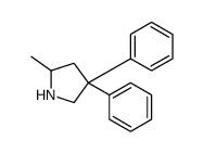 2-甲基-4,4-二苯基吡咯烷结构式