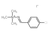 [(4-chlorophenyl)methylideneamino]-trimethyl-azanium structure