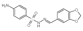 4-Amino-N-(1,3-benzodioxol-5-ylmethylene)benzenesulfonohydrazide picture